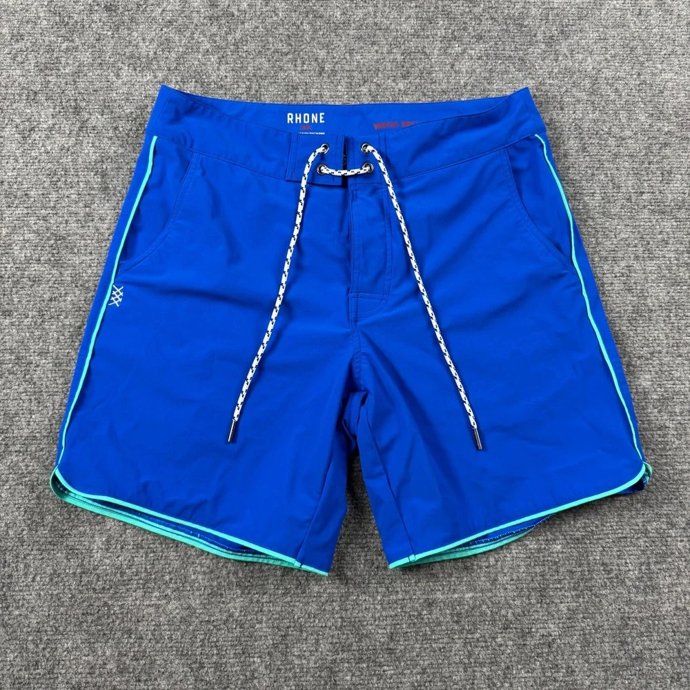 Rhone Board Shorts Mens 30 Blue Swim Trunks 7